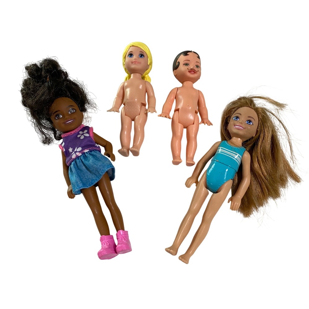 Assorted Mattel Barbie Club Chelsea Other Small Dolls 4-5 inches Crafting DIY